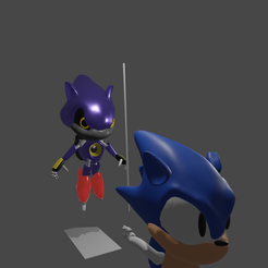 Free STL file Mecha Sonic 2 🎨・3D print model to download・Cults