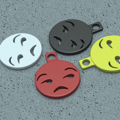 Capture_d__cran_2015-07-07___09.28.51.png Fichier STL gratuit Unamused Emoji Keychain Charm・Modèle imprimable en 3D à télécharger