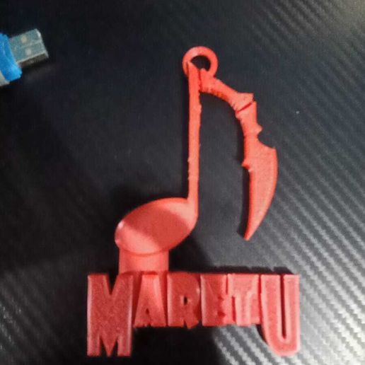 Maretu Logo Keychain Miku Vocaloid