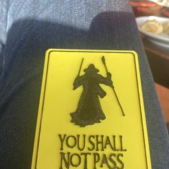 Shall not Pass sign