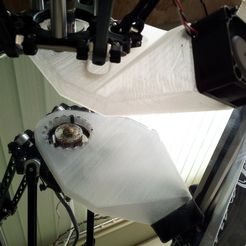 20130616_135920.jpg Free 3D file Rostock Max cooling fan duct・3D printer model to download