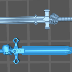 espadas.png Бесплатный STL файл Marine Power Swords・Модель для загрузки и 3D-печати
