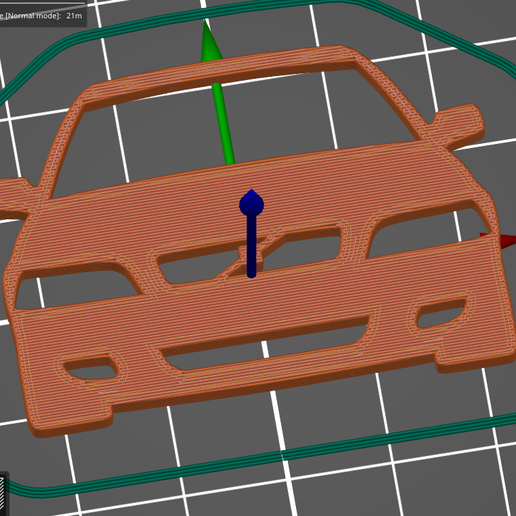 Volvo S40 V40 1996-2004 front key 3D model