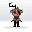 1.jpg Dandy's World Twisted Rudie STL 3D Model Character Fanart