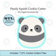 Etsy-Listing-Template-STL.png Panda Squish Cookie Cutter | STL File