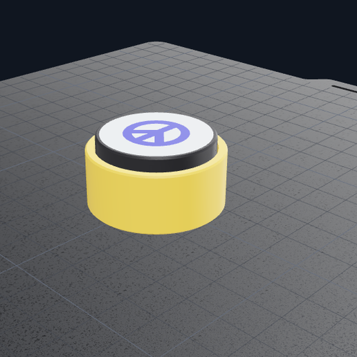 Tech Tactical Fidget Clicker - peace duo  (Includes SVG File + Editable Bambu Studio Color Project)