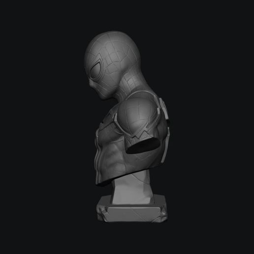👤 Spider-Man Bust STL Marvel 3D Print Sculpture Collector Model・ STL ...