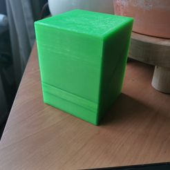 IMG_20220204_104653.jpg Blank Cubed EDH COMMANDER DECK BOX MTG 100+ pokemon tcg ccg card game deckbox
