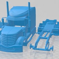 International-Lonestar-2015-Partes-1.jpg 3D-Datei International Lonestar 2015 Printable Cabin Truck・Modell zum Herunterladen und 3D-Drucken