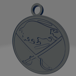 Buffalo-Sabres.png STL file Buffalo Sabres Keychain・3D print object to download