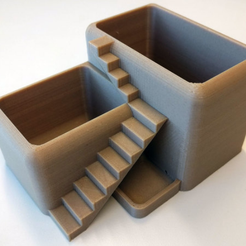 villa-desk.png Fichier STL gratuit pot pour plante de bureau villa・Design à télécharger et à imprimer en 3D