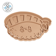 Sushi_kawaii_maki_8cm_2pc_05_C.png Sushi Kawaii (no5) - Cookie Cutter - Fondant - Polymer Clay