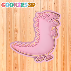 DINOSAURIO-PEPPA-PIG.png Peppa Pig Cookie Cutter Dinosaur - Cookies