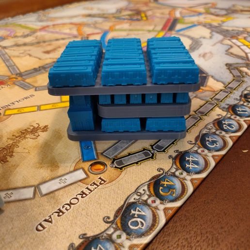 TrainsStacked.jpg Ticket to Ride Europe Organizer