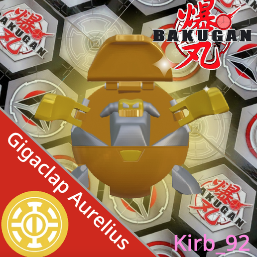 Bakugan Gigaclap Aurelios FREE 3D Model 3D model