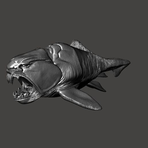 Dunkleosteus prehistoric armored fish for dioramas 1/1 1/6 1/16 1/35 1/72 1/76 HO 1/87.1  O 1/48 G 1/12 1/24 1/32 28mm 1/56 scales