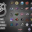 1610.png NHL All teams Printable and Renderable 3D logo shields