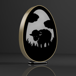 1.png 2D lamp decoration for Easter