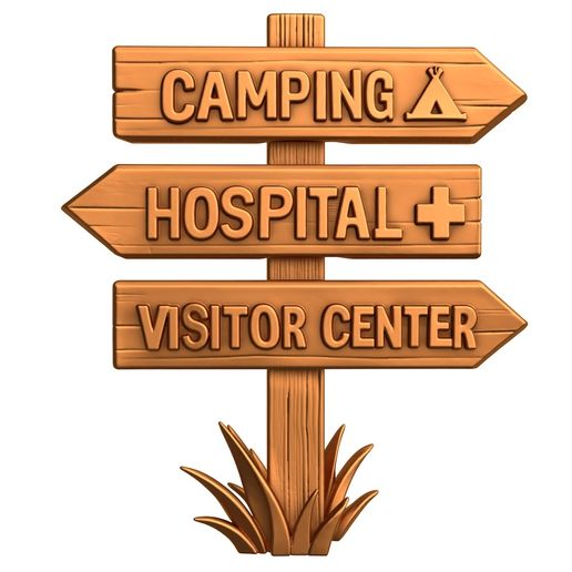 Hiking Information Board / signs template / hiking trails / hiking Sign