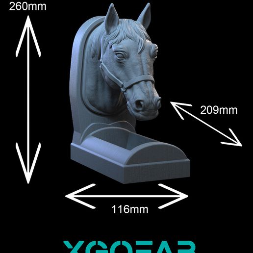 Size.jpg Horse Desk Holder