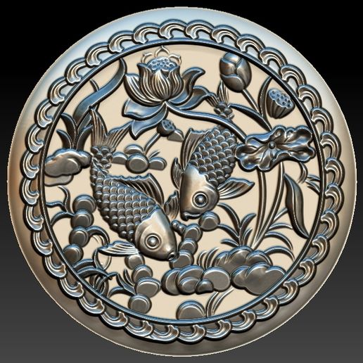 1.jpg Рыбы 3D STL модель для CNC Router 3D печать модель