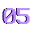05.stl TERMINAL Font Numbers (01-30)