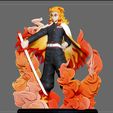 5.jpg 3D file RENGOKU KIMETSU NO YAIBA ANIME STATUE CHARACTER・3D printer design to download