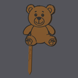 TGF000004CT1x-TEDDYBEAR-SITTING.png Oso de peluche - Cake Topper v1