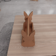 untitled3.png 3D Easter Bunny Basket as Stl File & Easter Gift, Easter Day, 3D Printing, Easter Basket, Bunny Ears, 3D Print File, Gift Basket