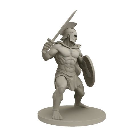 3DL Dl Epic Warrior .Stl .Glb for 3D Printer