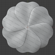 D.png Flower Shaped Tray V2 - 3D STL Files For CNC and 3D Printer