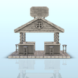 4.png Outdoor wooden pirate bar with chairs and roof (5) - Pirate Jungle Island Beach Piracy Caribbean Medieval