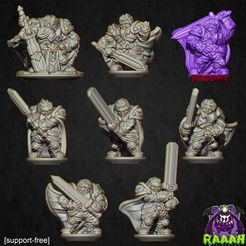 Crusader_00_A.jpg Archivo 3D Crusader 10mm [SOPORTE GRATUITO]・Plan de impresión en 3D para descargar