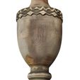 3ddd3.jpg Rustic Classic Urn-Shaped Table Lamp with Fabric Shade 3D model