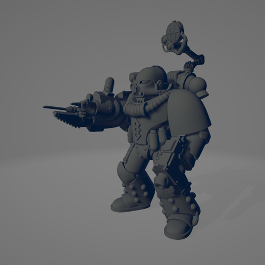 MARK 5 SPACE MARINE APOTHOCARY FOR HORUS HERESY 3D model