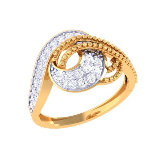 Printable 3D jewelry model of Lady diamond ring 3D model