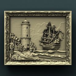 925. Panno.jpg Free STL file Ship・3D printing template to download