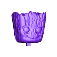 Head_slice.stl Baby Groot Vase 3D print model