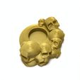 1번 골드.JPG Skull tealight holder by TITAN Corporation