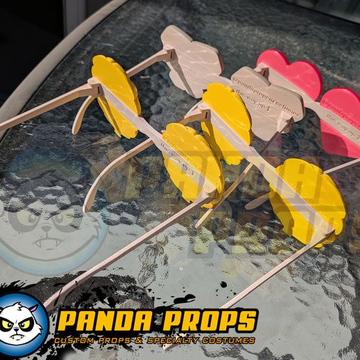 👓 Kpop Demon Hunters style - Emoji glasses! Hearts, abs, corn