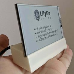 PXL_20210227_104357466.jpg STL file Docking station for LilyGo 4,7"・3D printable model to download