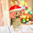 z7151794658174_c676bd8e942d54cf0552ce63eb3106a2.jpg Labubu Accessories Toys - Christmas Noel With blunt bangs Hair