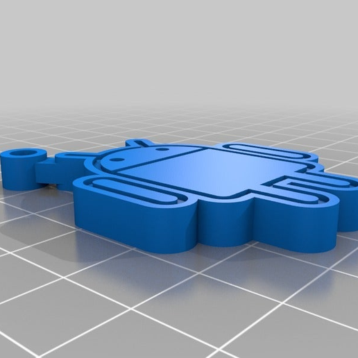 Android keychain - 3D model önizlemesi