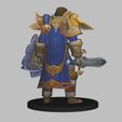 03.jpg Bolvar Fordragon - World Of Warcraft figure low poly