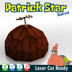 Patricks_house_Cults_a.png Файл 3D Звездный дом Патрика・Модель для загрузки и печати в формате 3D