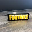 IMG_6229.jpeg Free STL file FORTNITE Logo Lamp・3D printing design to download