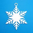SnowflakeChristmasOrnament5WithJumpring3DPrintPhoto.jpg Christmas Ornaments - 6 Pack Of Snowflakes