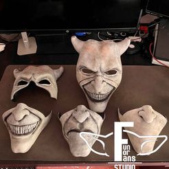SI EsO1C ICs) Archivo STL THE BLACK PHONE MOVIE THE GRABBER HALL FACES MASK STL・Diseño de impresora 3D para descargar