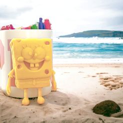 Spongebob-3D-Print.jpg Spongebob SquarePants - Detailed 3D Printable Model