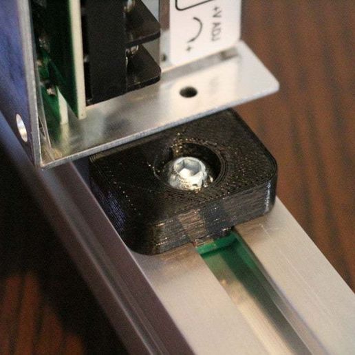 Power supply mount for 30 x 30 extruded aluminium profile 3D model